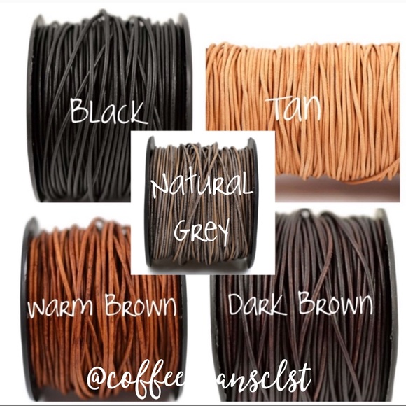 NEW Leather Pearl Triple Strand Cluster Necklace - Picture 4 of 9